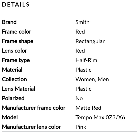 Smith optics tempo max matte rise oz3/x6 sunglasses - Picture 3 of 8